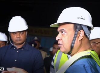 Assam: CM Sarma’s Late Night Visit To Under-Construction Flyover Site In Maligaon