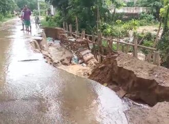 নগাঁৱৰ দক্ষিণ-পশ্চিমাঞ্চলত বছৰৰ তৃতীয়টো বান, কপিলীৰ ঢলে বোৱাইছে ন ন অঞ্চল